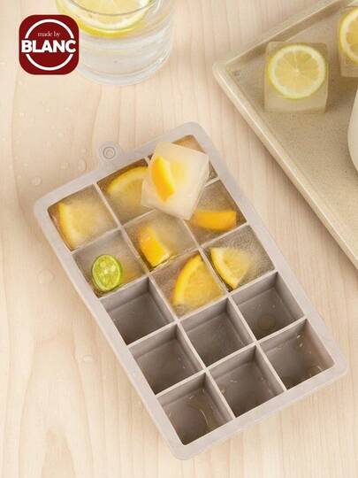 Madebyblanc 1pc 15 Grid Silicone Ice Cube Mold, Simple Ice Tray For Kitchen