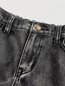 Girlism Thời trang thiếu nữ tuổi teen phong cách thường ngày Y2K cổ điển cá tính đường phố, trở lại trường học, đại học, họa tiết mạng nhện, yếu tố Halloween, đen và xanh dương, quần jeans rộng rãi thoải mái, mềm mại, thích hợp mặc hàng ngày, mùa đông và mùa thu, dự tiệc rave, lễ hội và ở nhà, phong cách đường phố, quần jeans họa tiết mạng nhện, quần jeans có thiết kế. - màu đen - Xem 3