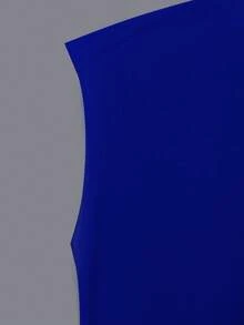 SHEIN LUNE Women's Solid Color V-Neck Short Sleeve Casual Versatile T-Shirt, Summer