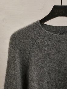 INAWLY Women's Casual Solid Color Knitted Sweater And Mini Skirt 2 Pieces Set, Autumn/Winter