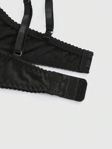 ROMWE Goth 哥特式骷髅刺绣钢圈文胸