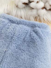 Baby BoyAutumn/Winter Reversible Fleece Pajama Set, Cute Cartoon Dinosaur Embroidery Casual Long Sleeve Top And Pants Loungewear - Blue - View 7