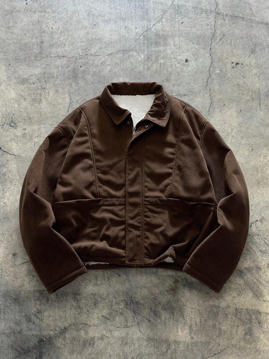 AXEPEAK 男士百搭休闲纯色拉链长袖外套