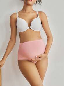 Moonlight&Mama 3pcs High Waist Maternity Briefs,Pink,Summer,Simply Iconic Supportive Comfortable Skin-Friendly Fashionable Chic Pregnant Women Postpartum Panties - Multicolor - View 2