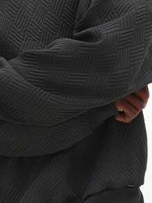 SUMWON 男士连帽衫，复古宽松圆领卫衣 - 时尚棕色，休闲场合完美之选，度假必备，奢华品牌，适合夏季和秋季穿搭 - 灰色 - 查看 7