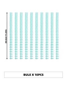 5个/10个塑料活页环装订环 - 螺旋笔记本环 - 30孔塑料螺旋装订环 - 可裁剪且耐用，适用于书籍装订、笔记本配件、办公文件备份配件、文档整理、学生和教师用品、学校用品、返校用品 - 彩色 - 查看 12