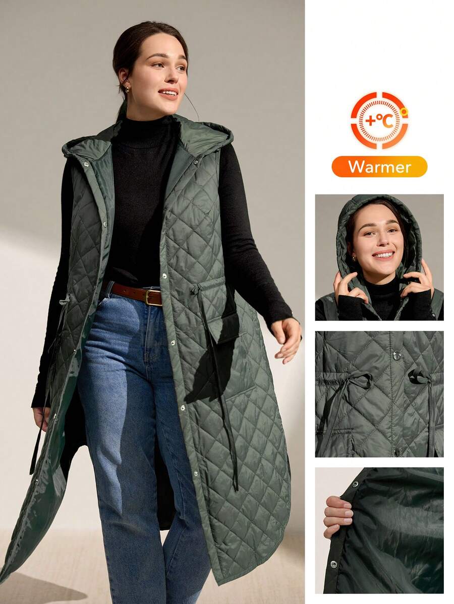 Momelise Christmas Plus Size Women's Fashionable And Versatile Padded Coat - Army Green - View 1