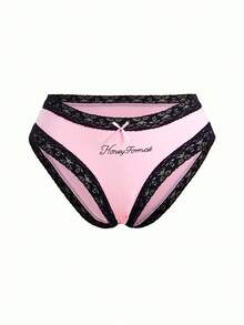 Bonmuse 5件套蝴蝶结系带性感心形低腰仙女风女士三角裤套装 - 彩色 - 查看 10