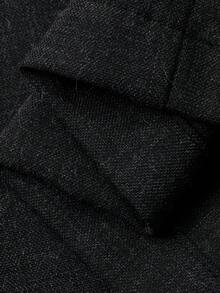 Dazy Plus Color Block Waistband Loose Casual Business Commute Invisible Zipper Straight Leg Long Pants - Dark Grey - View 7