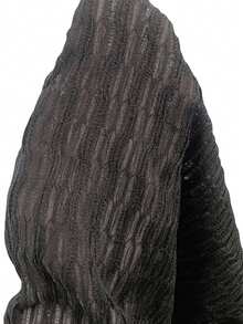 Athîral Chaqueta de punto con medio botón en color liso y textura de tela para mujer, primavera/otoño - Gris Oscuro - Ver 6