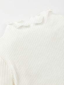 Cozy Pixies Cozy Cub 2pcs/Set Baby Ruffle Collar Long Sleeve Solid Color Top, Autumn/Winter