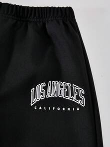 Sparklyn Bộ 3 chiếc quần dài ống rộng in họa tiết dành cho bé gái tuổi teen, đa năng, phù hợp cho các hoạt động thường ngày, thể thao và đi học. - trắng - Xem 4