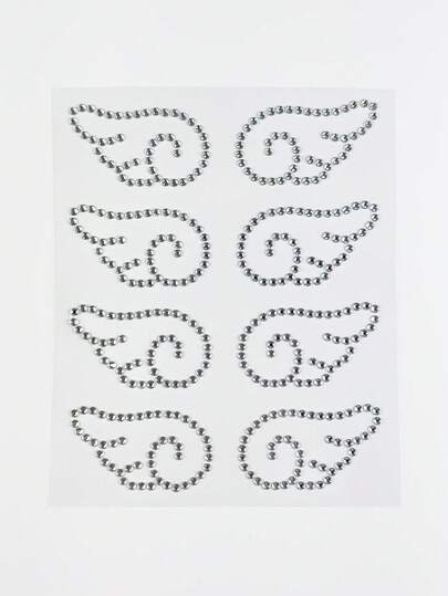 Kawaii 1pc Lace Bow, Heart, Star, Bow, Diamond Glitter & Facial Jewel Stickers