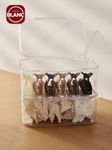 1 件/2 件珠宝收纳盒，翻盖透明防尘盒适用于发夹、头带、松紧带桌面整理器，可堆叠抽屉收纳盒、梳妆台、浴室女友礼物阳光旅行凉爽 - 彩色 - 查看 2