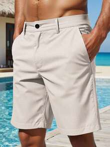 Manfinity RSRT Men's Casual Slant Pocket Shorts Linen Shorts Loose Knee Cool Lucky Solid Color Summer Basic Men Shorts Casual Men Clothing Men Shorts Men Clothes Men Shorts Men Summer Shorts Men Shorts Casual Men Casual Clothes Men Shorts Men Clothes Shorts