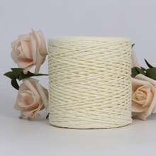 1Roll 120g Natural Raffia Straw Yarn Raffia Paper Knitting Material Cushion Baskets Hat HandBag Colrful DIY Crochet Supplies - Multicolor - View 22