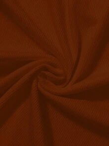 GlowEve CURVE Áo thun tay ngắn LUNE cỡ lớn dành cho nữ, phối màu đơn giản, đa năng cho mùa hè, mặc hàng ngày, cổ bẻ, thích hợp cho thể thao, công sở, đi làm - màu nâu - Xem 3