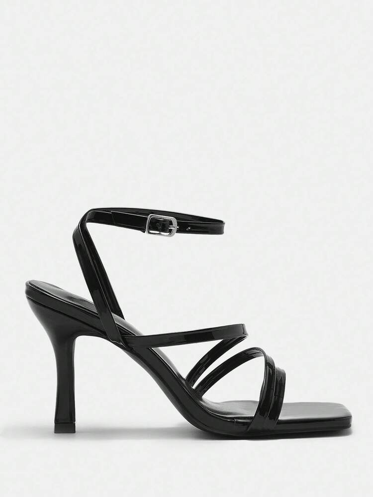 CUCCOO CURVES Plus Size Wide Width Elegant Sexy Multi-Strap Sandals, Suitable For Daily Outdoor Wear In Summer For Christmas Wide Fit