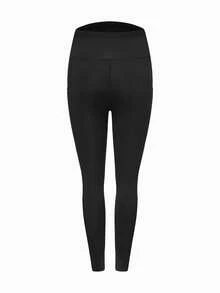 Modmama 2 Stücke Umstandsleggings mit hoher Dehnbarkeit und Taschen - Schwarz - Übersicht 8