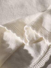 Girls' Short Bow-Knot Cardigan, Suitable For Travel, Gatherings, Back To School - White - View 7