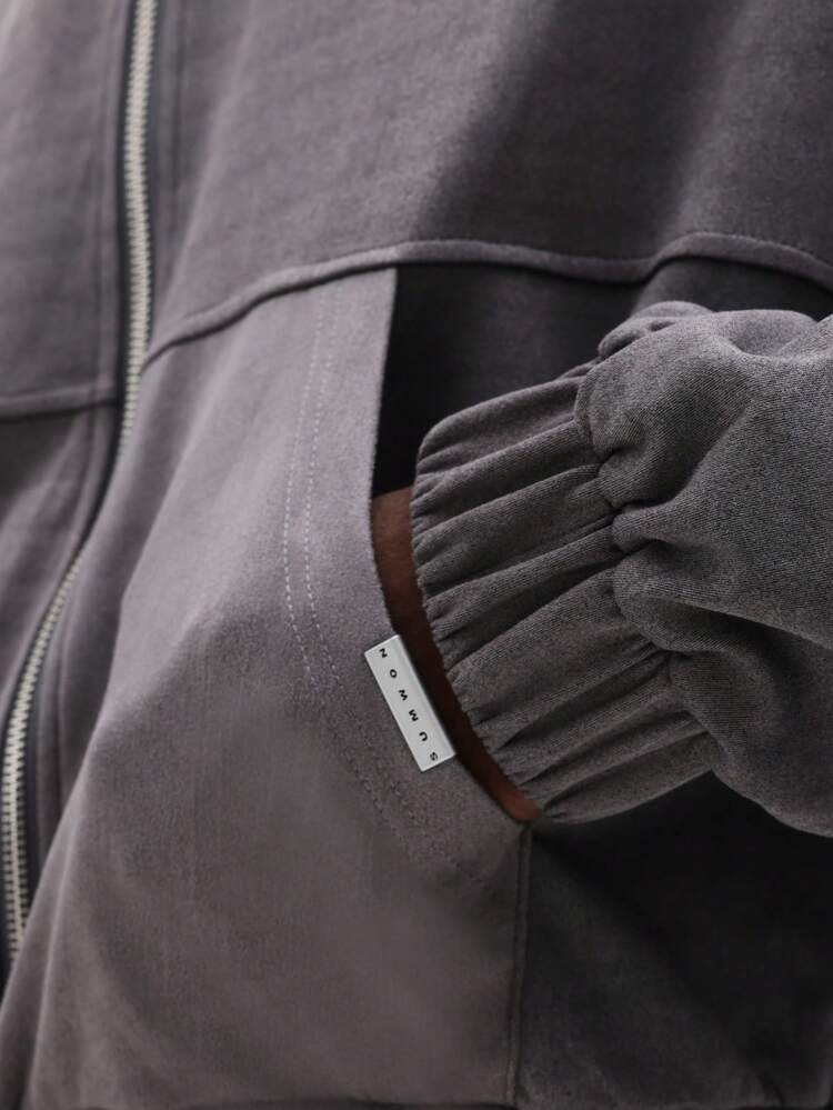 Full Zip Hoodie With Drawstring