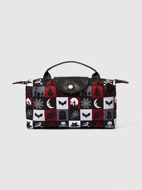 Grunge Punk Multifunctional Women's Compact Coin Purse For Daily Use, Fashionable, Color Block, Lightweight