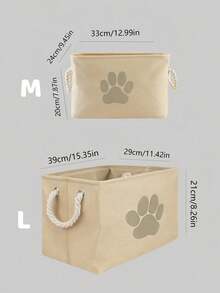 1 pezzo Cestino adesivo con stampa di zampa di cane cartoni animati per organizzare spuntino, giocattoli e vestiti per animali domestici, decorazione da parete, accessori carini per animali domestici - Cammello - Visualizzare 3