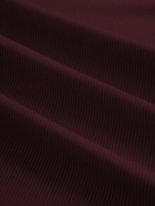 INAWLY 3件套女式纯色圆领长袖罗纹T恤套装 - 彩色 - 查看 5