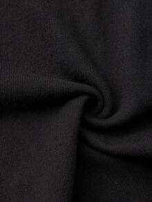 Auralis Plus Size Black Ribbed High Waist Cinched Flared Leg Fitted Pants, Suitable For Loungewear, Office, Y2K, Yoga/Winter Bell Bottom Pants Pants Flare Leg Flared Leggings Flared Pants For Women/Slim Fit, Comfortable, Soft Black High-Elasticity High-Waisted Flared Pants/Sweater Pants/Casual Loungewear - Black - View 9