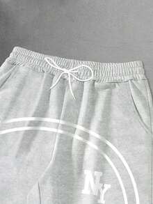 PAVTROS Pantalones de chándal casuales con estampado de letra NY, regalos de Navidad para hombres en otoño e invierno, regalo de invierno para novio - Multicolor - Ver 3