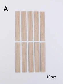 Mini House Wood Grain Floor, Realistic Model Wood Grain Floor Tiles, Miniature Herringbone/Parquet Floor, Doll House Wood Floor, Micro Landscape Floor Tile Decor, Dollhouse Toy Floor Accessories & Photography Props - Multicolor - View 7