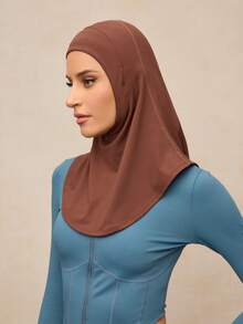 Activina Hijab untuk Atlet, Topi Olahraga Kasual Warna Cokelat - A - View 4