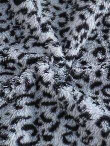 1 件女童拉链羊毛运动衫，立领半拉链套头衫长袖休闲，秋冬 - 灰色 - 查看 6