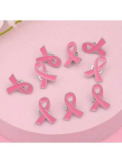 10/20 Pcs Pink Ribbon Hiv/Breast Cancer Awareness Brooch Pin Set - Minimalist Fashion Accessory For Women'S Clothing Decoration - Show Your Support With Style Back To School,Fall Decor,Christmas Decorations Boys Backpack, Halloween, Backpack School. Clear Backpack, School, Halloween Costume.