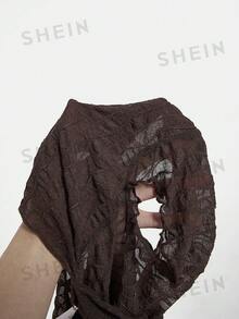 MISSGUIDED 人造毛皮连帽夹克冬季外套短款外套奢华蓬松保暖时尚个性单品 - 咖啡棕 - 查看 6