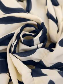 Brillora Women's Vacation Plant Print Lantern Sleeve Loose Jumpsuit,BOHO,BOHO Style,Spring/Autumn,Western Clothes For Women, Boho Chic, Country Concert Outfit, Country Concert Outfit, Holiday Festival Outfits, Beach Outfits For Woman, Tie Front Top,Bohemian Style For Vacation, Vacation, Bohemian Outfit For Women Party,Beach Outfit For Women,,Vacation, - Blue - View 7