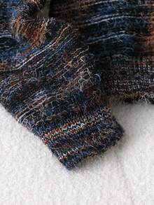 Sparklyn 女童渐变色羽毛网眼开衫，柔软舒适的短款三扣针织毛衣，适合日常穿着、外出、旅行、度假、居家、日托和儿童玩耍 - 彩色 - 查看 7