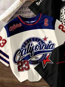 Bộ 3 áo thun cổ tròn tay ngắn in chữ và số F1 thể thao tối giản, giản dị, phong cách Hiphop, sang trọng dành cho bé gái tuổi teen, thích hợp mặc vào mùa hè - Nhiều màu - Xem 4