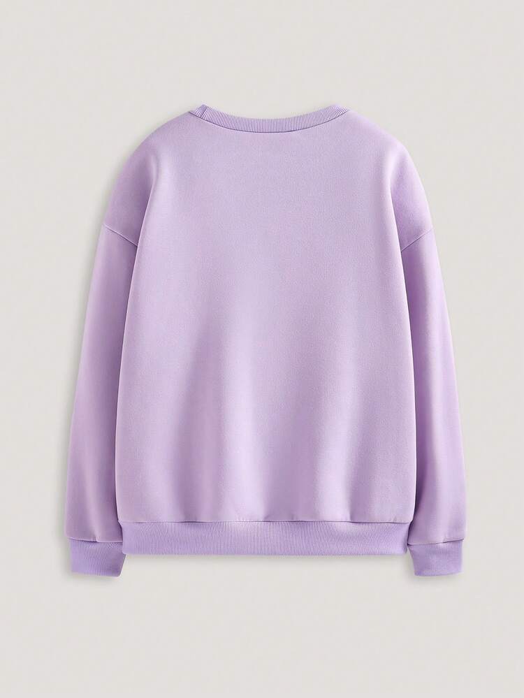 Bluza z okrągłym dekoltem i grafiką wyścigową