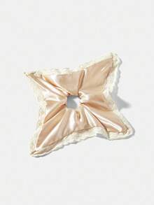 MOTF PREMIUM CONTRAST SCHIFFY TRIM SATIN HAIR TIES - Champagne - View 2