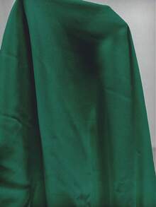EMERY ROSE Women's Casual Dark Green Woven Fabric Shirt Collar Long Sleeve Button Detail Blouse - Dark Green - View 8