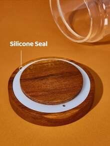 TOM & JERRY X SHEIN 1个卡通图案印花硼硅酸盐玻璃储物罐，容量分别为25.4盎司/750毫升和33.8盎司/1000毫升，两种尺寸，适合盛放不同内容物，例如意面、谷物、调味料等。建议盛放干燥物品，如奶酪。 - 無色 - 查看 8