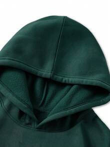 Manfinity Homme Loose Fit Men's Thermal Lined Letter Printed Hoodie And Sweatpants Two Pieces Set Los Angeles Outfit Designer Sweatsuit, Fall Winter Clothes