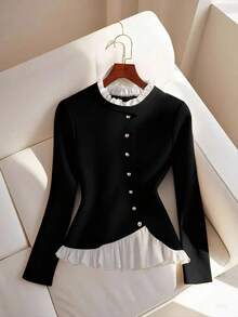 GlowEve Women's Classic Versatile Warm-Toned Long Sleeve T-Shirt, Autumn/Winter 2025 New Arrival