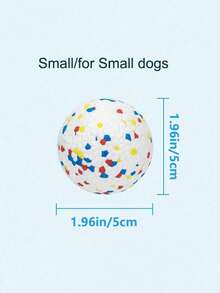 Dog Balls Toys For Aggressive Chewers, Indestructible Bouncy Floating Balls For Dogs To Fetch, Durable Solid Rubber Ball For Training For Large Medium Small Dog, Dog Water Toy,(2 PCS/1PC) - White - View 9