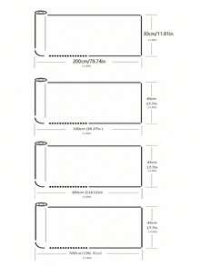 1pc Frosted Window Privacy Film Sun Blocking Frosted Glass Window Film Static Cling Window Covering Non Adhesive Glass Sticker For Home Office Bathroom Kids Study Stripe Patterns - 彩色 - 查看 13