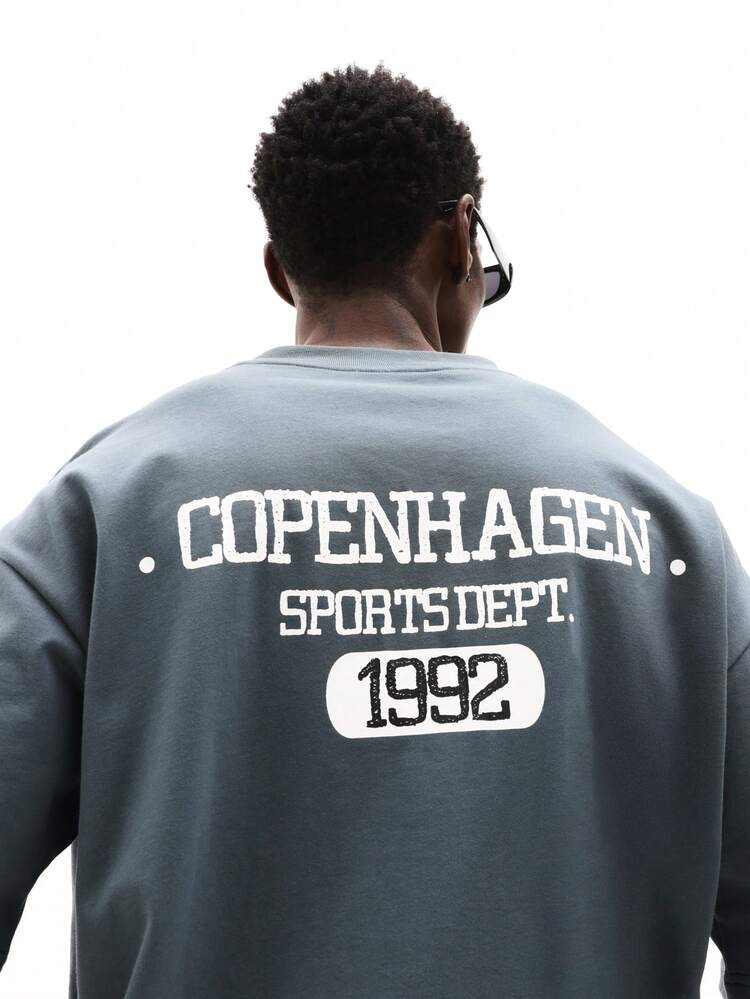 SUMWON Copenhagen Sports Department 1992 Vintage Style Short Sleeve Crew Neck Casual Cotton T-Shirt