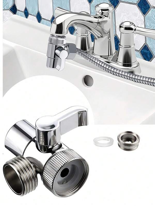 1PC  Shower Head Diverter Valve 3 Way Splitter Faucet Connector For Toilet Bidet And Bathroom Shower Accessories Installation