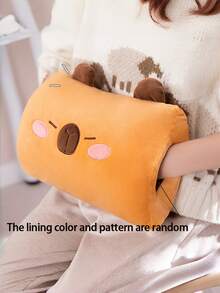 Joivida 1pc Cartoon Winter Hand Warmer Pillow Can Be Inserted Into The Cute Plush Pillow Hand Warmer Pillow