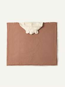 Cozy Pixies 1-Pack Of Thickened Multi-Functional Swaddle Blanket With Bear Ear Design, Can Be Used As A Baby Bath Towel; Soft And Skin-Friendly, Suitable For Bathroom And Stroller, Perfect Gift For Newborn Boys And Girls. - Multicolor - View 7
